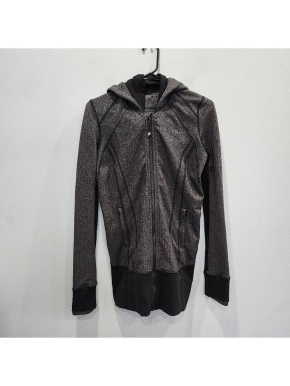 Lululemon Daily Practice Jacket Heathered Herringbone Heathered Black Black
